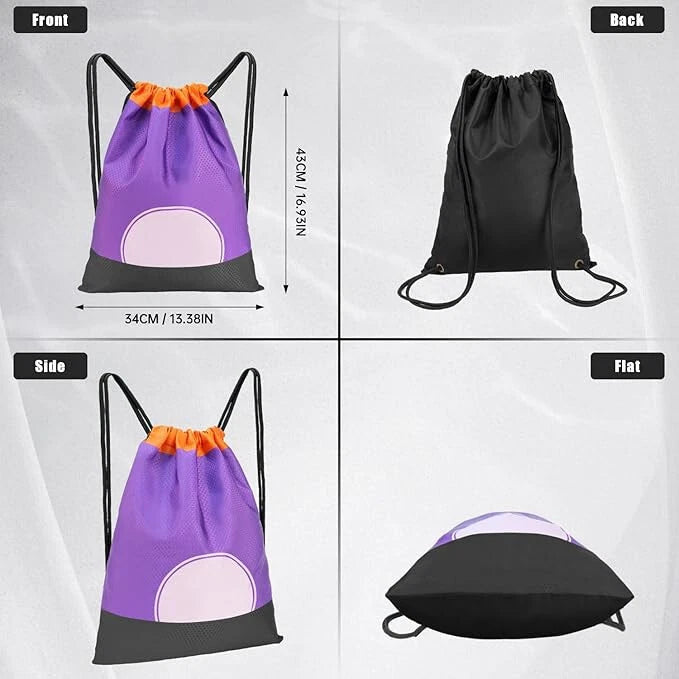 Unisex Drawstring Gym Bags PE Bags Swimming Beach School Waterproof Backpack