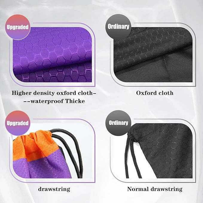 Unisex Drawstring Gym Bags PE Bags Swimming Beach School Waterproof Backpack
